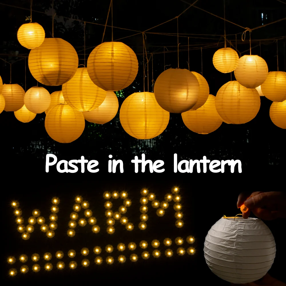 100-Pcs-lot-Round-Colorful-Led-Lights-Flash-Luminous-Lamps-Tumbler-Light-for-Balloon-Lantern-Christmas.jpg 100 Db/Tétel Kerek Színes Led -Es Lámpák Villanó Tumbler Light Balloon Lantern Karácsonyi Esküvői Party Dekoráció - Image 3