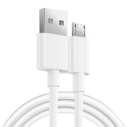 High - Speed 3ft Micro USB Cable for Data Transfer & Charging (WHITE)