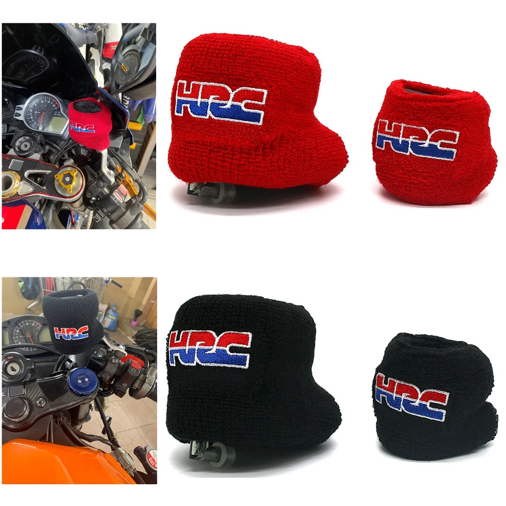Motorcycle Brake Reservoir Cover Front Brake Fluid Clutch Oil Reservoir Cover Socks For HONDA CBR 1000RR 600RR 600 F4i CB250R 900RR 929 954 650R motorcycle brake reservoir cover