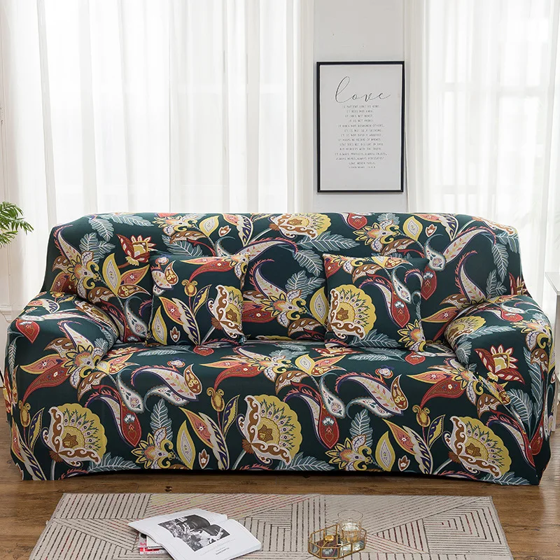 thumbnail image 1 of 1 funda de sofá con estampado floral, elástica, de licra, para dormitorio, oficina, sala de estar, protector de muebles, decoración del hogar, 1 of 5