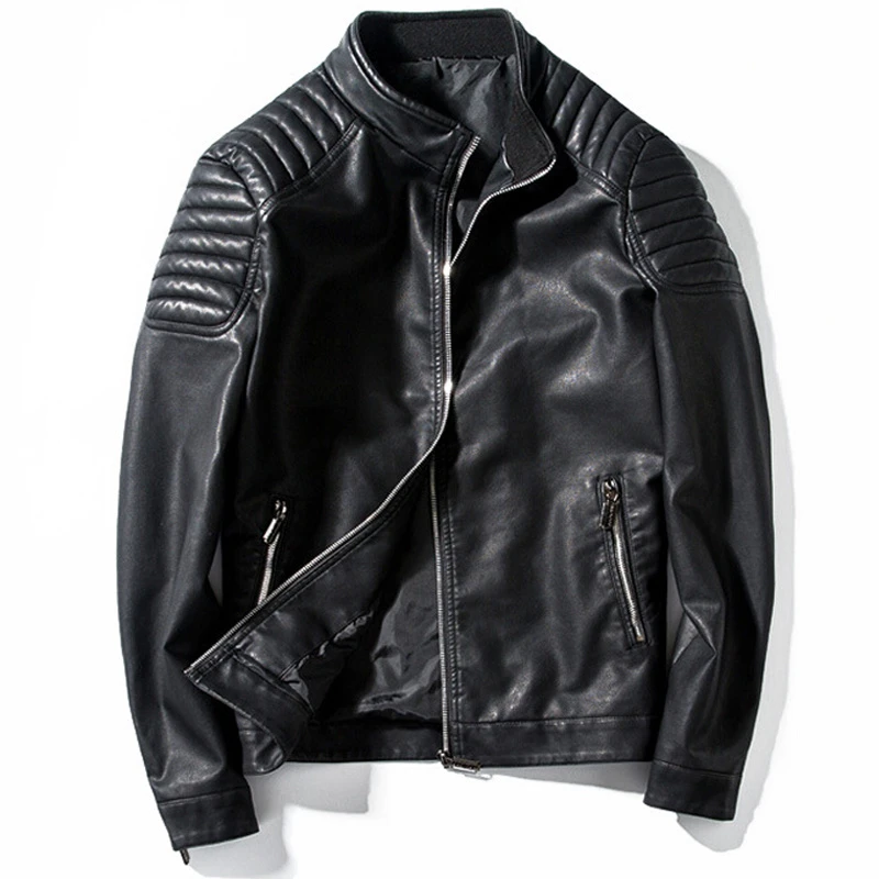 Learn Jas Kraag Motorbike Jaqueta De Couro Masculino Mens Fashion Streetwear Jassen Veste Cuir Homme|Faux Leather Coats| - AliExpress