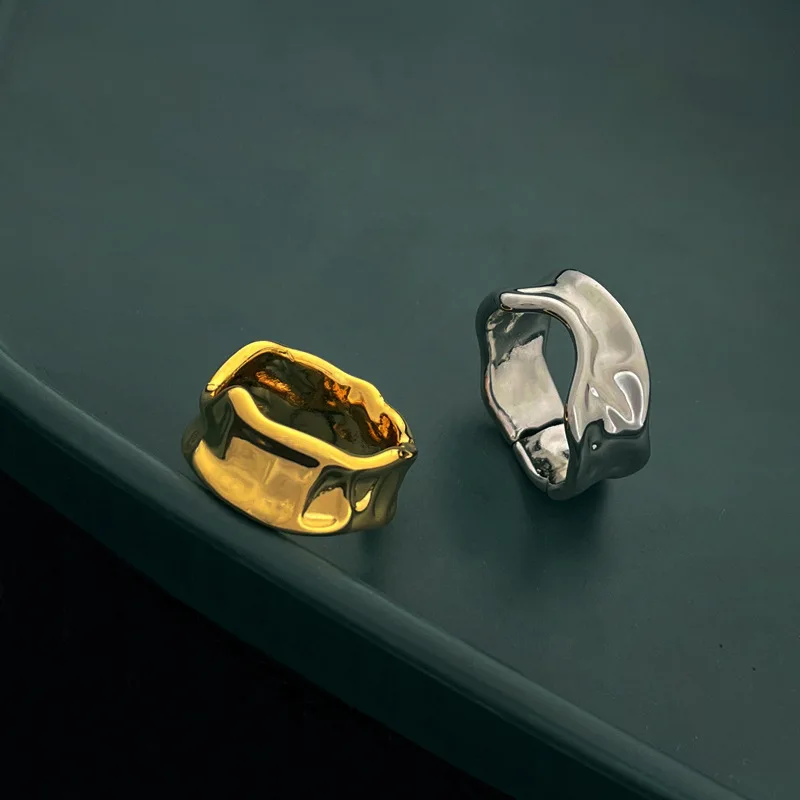 FashionJewelryGeometricGoldColorRingsCoolHipHopStyleHigh