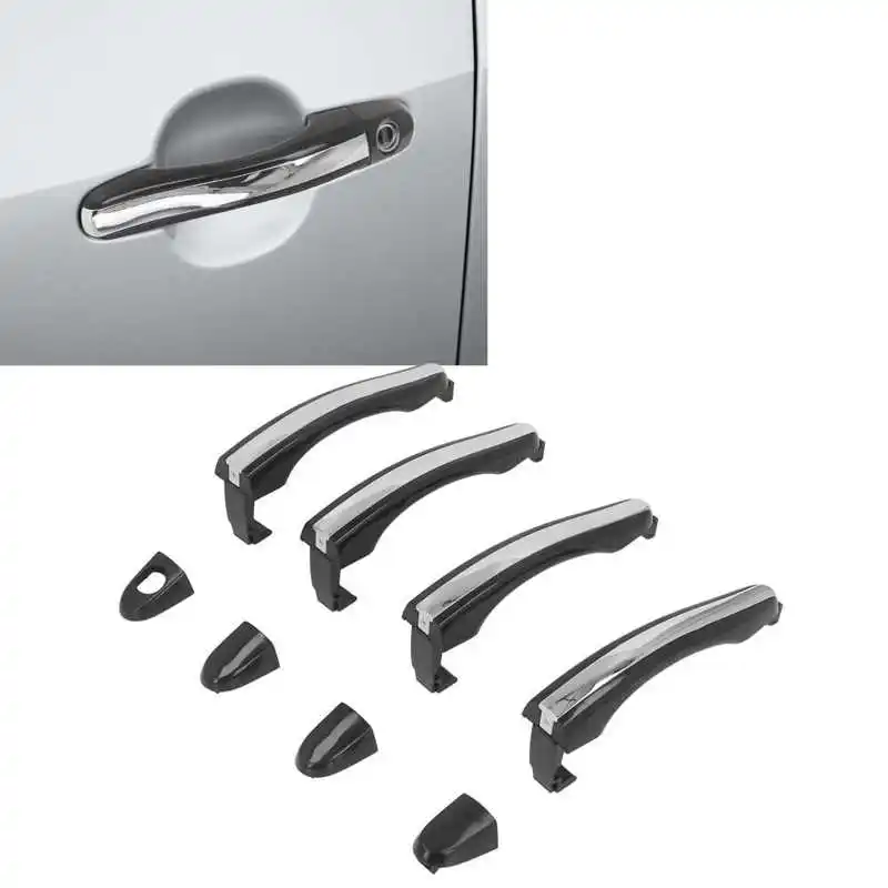 4 Pcs Exterior Door Handle 82651 3L000 Black Outside Door Handle Kit ...