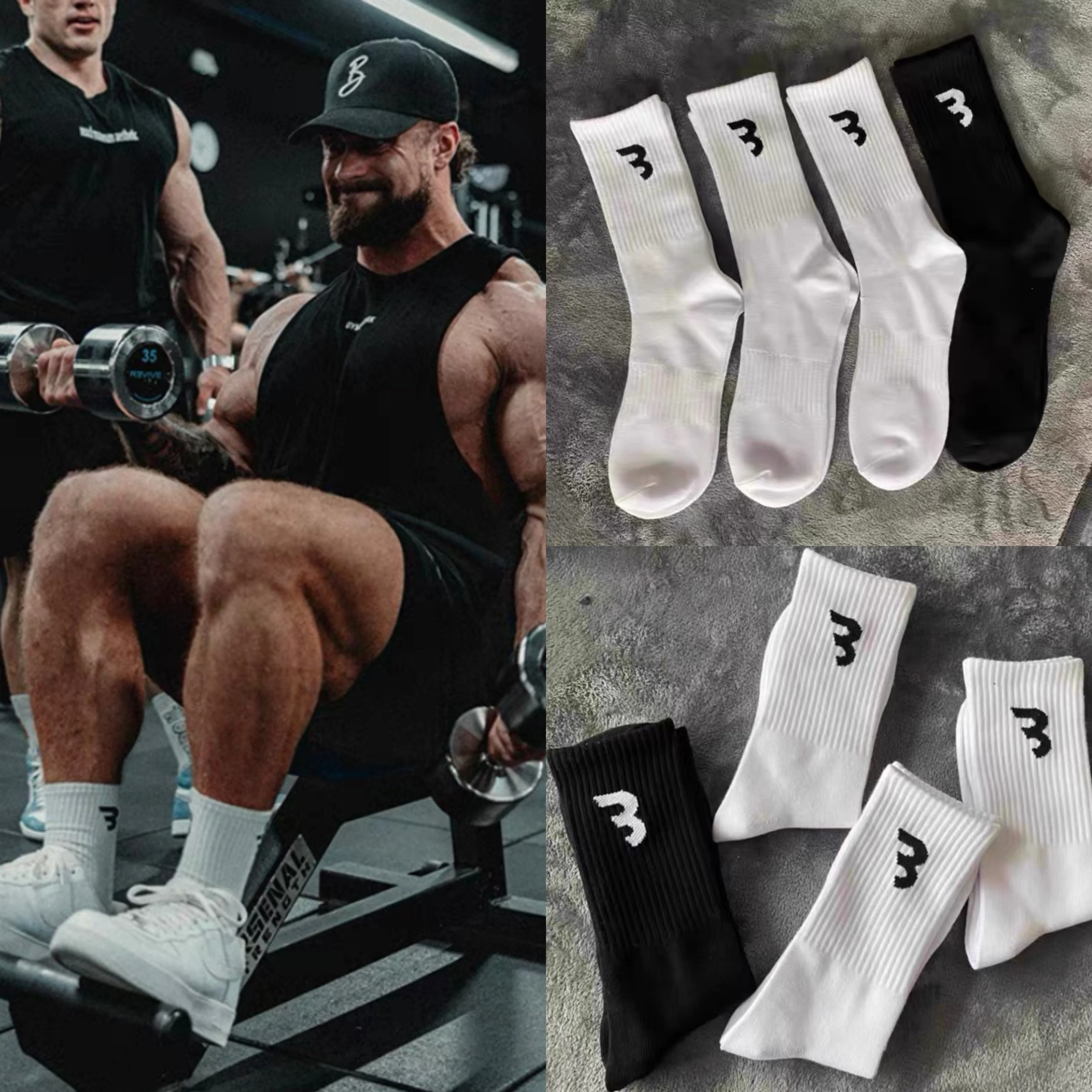 Cbum-Calcetines deportivos para hombre, medias cómodas para Fitness,  Crossfit, culturismo, entrenamiento, gimnasio, baloncesto, correr, Verano -  AliExpress