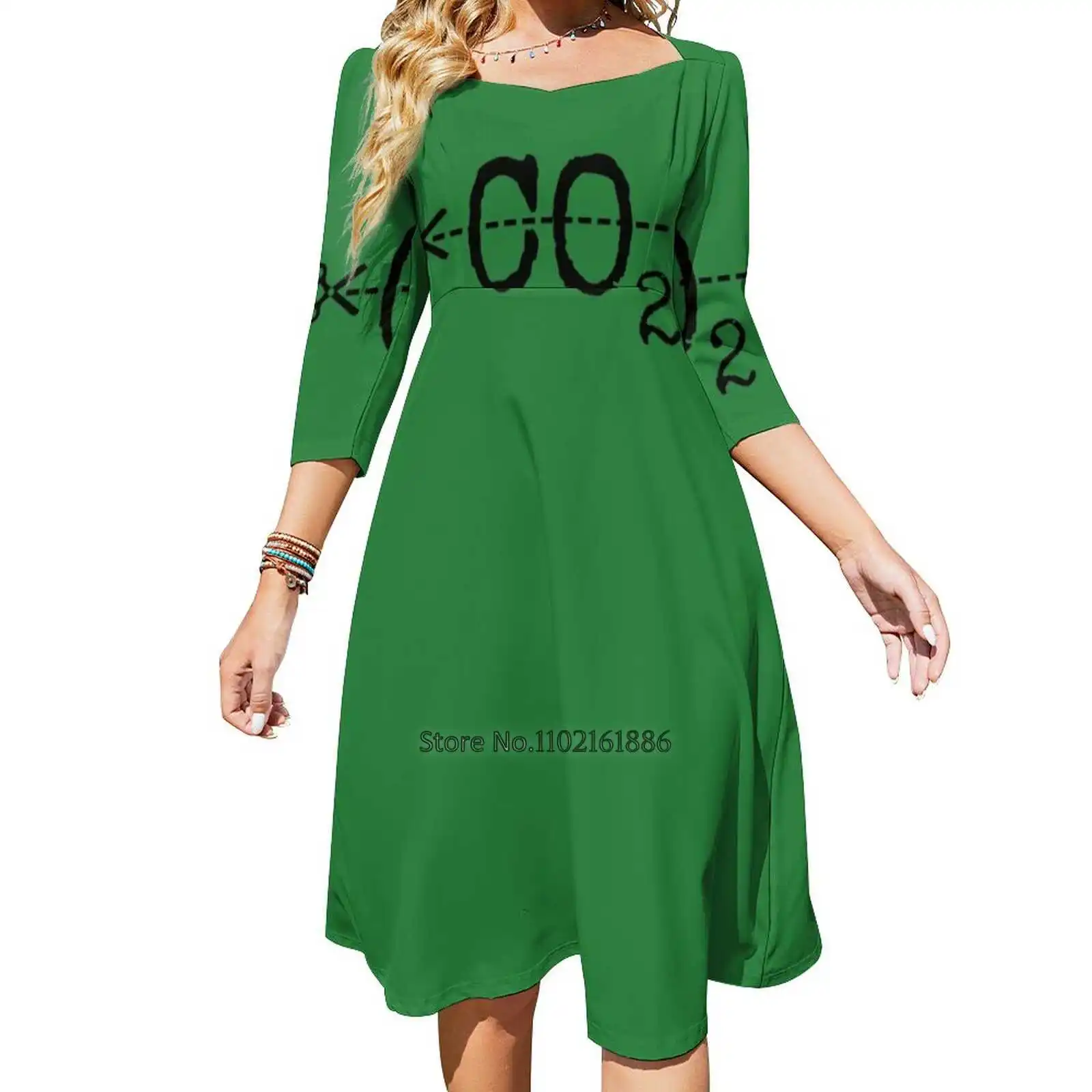 

Cut Co2 Back Lacing Backless Dress Square Neck Dress New Elegant Women Waist Tight Dress Environmentalism Bicycle Cycling