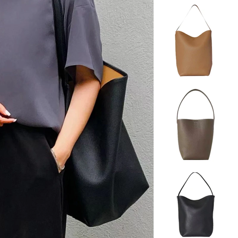 Borsa Tote Grande da Donna, Borsa a Spalla di Lusso in Vera Pelle, Design Giapponese Popolare, Morbida e Confortevole - immagine 6