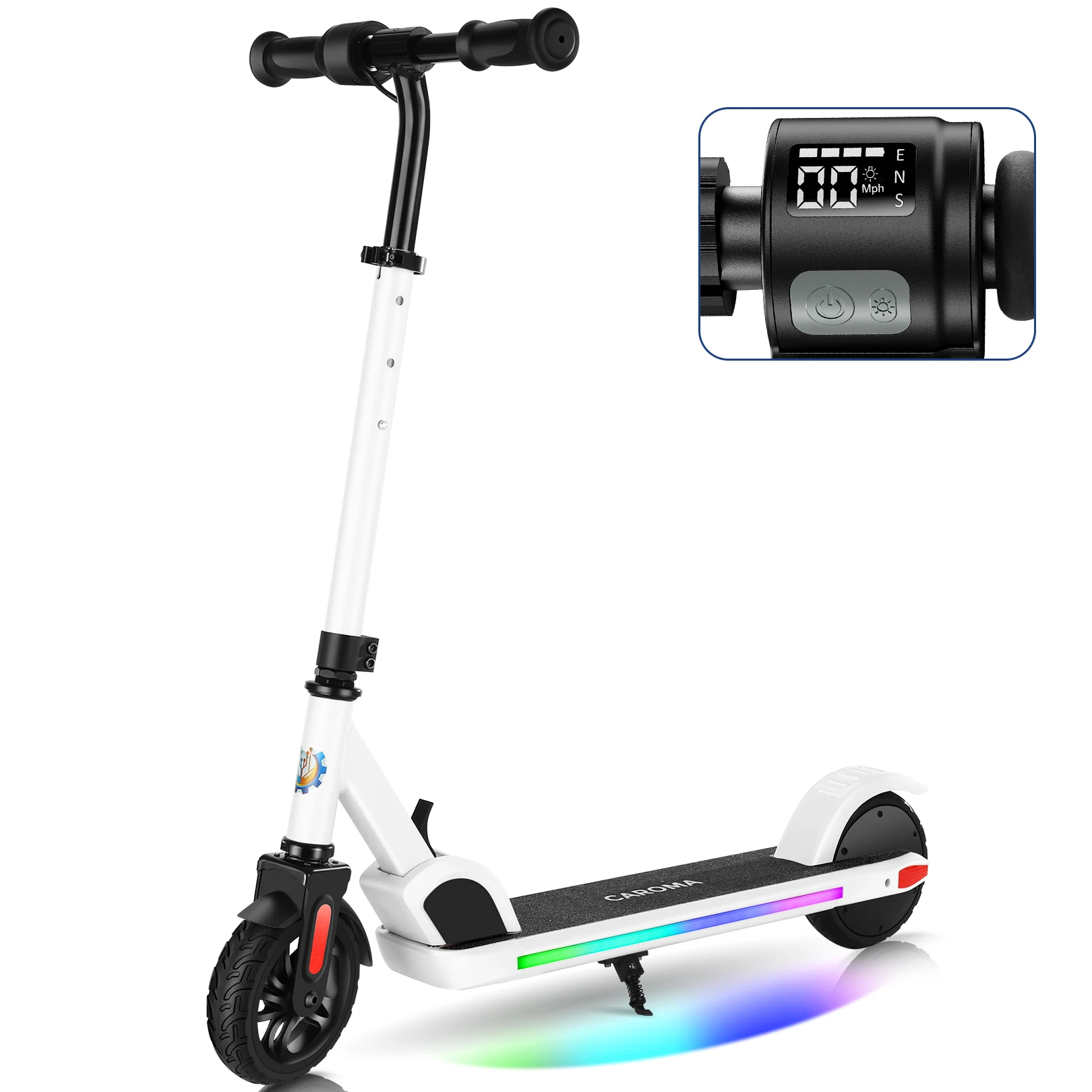 Electric Scooter for Kids, Adjustable Height & Speed, 150W Kids Electric Scooter Ages 6-14, Max 10 Mph & 7 Miles, 80 mins Ride