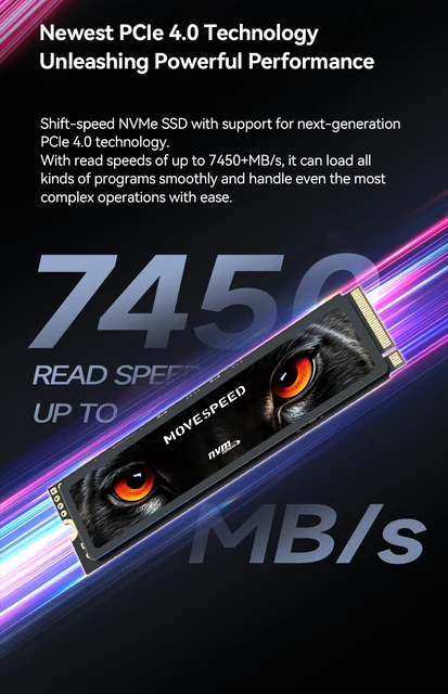 MOVE SPEED M.2 SSD 1TB ストレージ拡張　ヒートシンク搭載 Amazon | MOVE SPEED M.2 SSD 1TB PS5動作確認済み PCIe Gen4x4