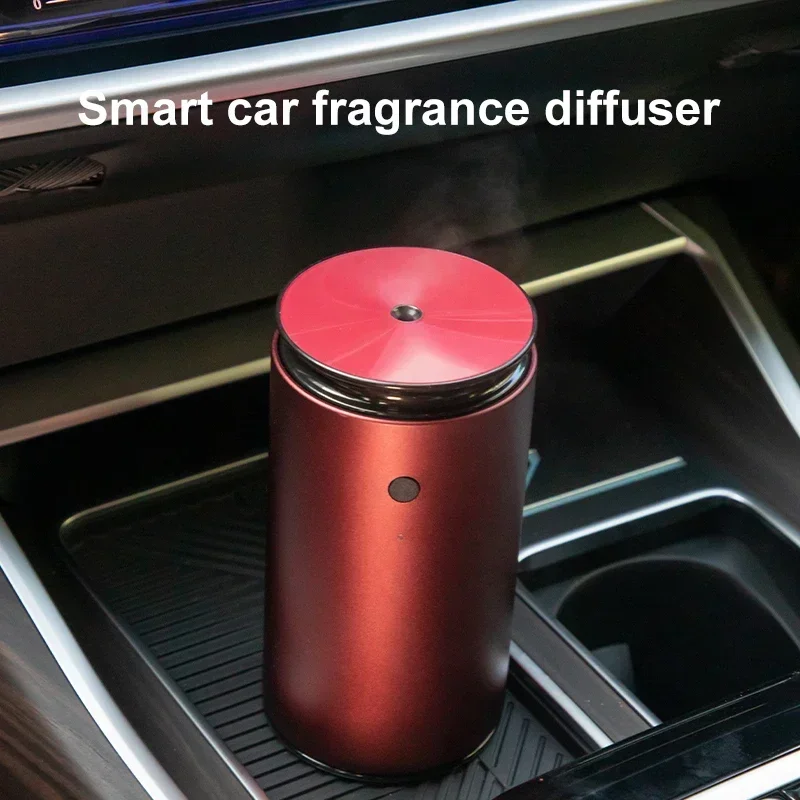 معطر هواء للسيارة قابل لإعادة الشحن عبر USB، صندوق زيت أساسي 60 مل، ناشر رائحة، نكهة عطر للسيارات، تشغيل مسطح 30 م 3