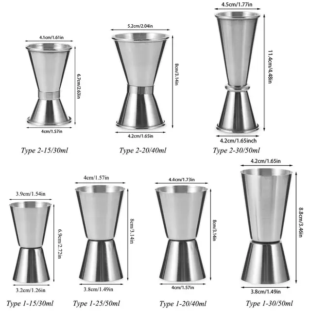 Stainless Steel Shot Measuring Cup – Citrus Twist