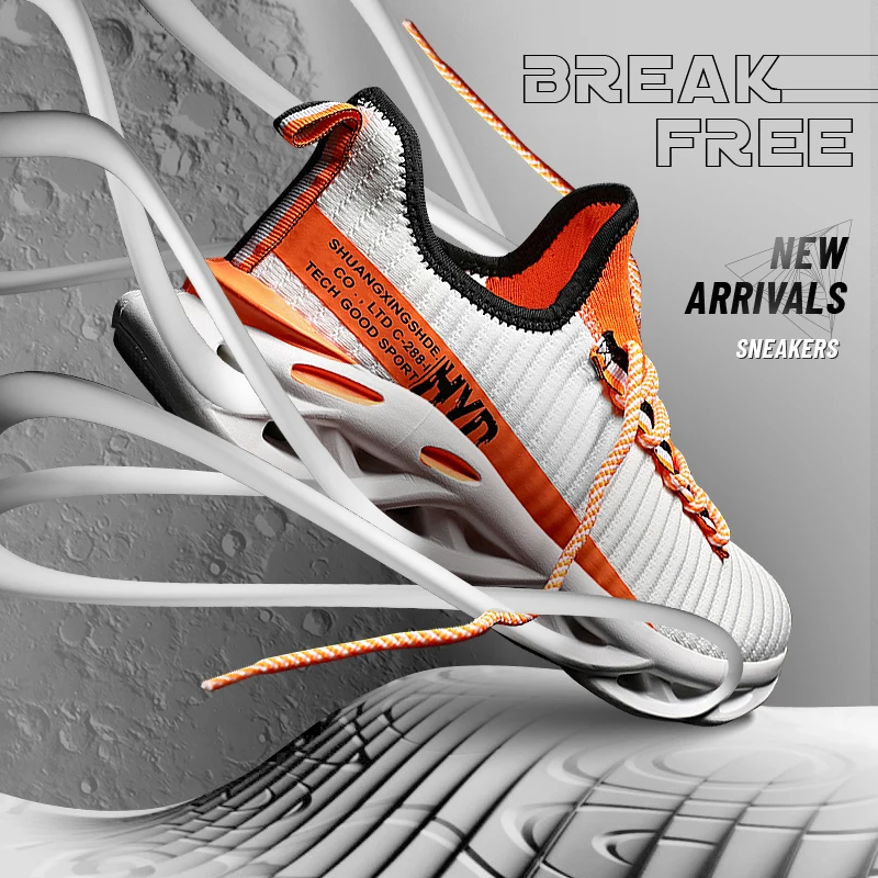 Ademend Sneakers 46 Comfortabele Mesh Mannen Sportschoenen 47 Outdoor  Antislip Slijtvaste Toevallige Loopschoenen Grote maat 48|Hardloop  Schoenen| - AliExpress