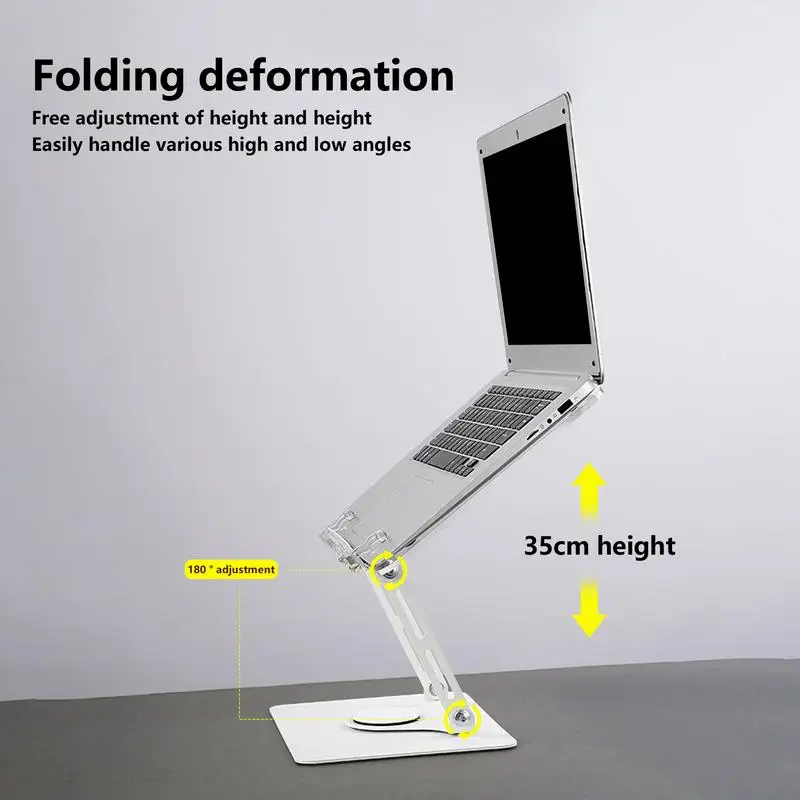 Suporte Ajustável Livro Acrílico para Leitura Suporte Dobrável 360 Rotating Tablets Livro Didático e Livro de Receitas - Imagem 4