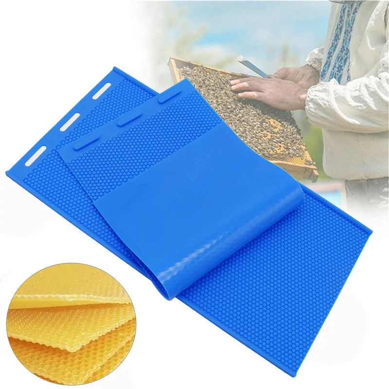 

Beekeeper Silicone Beeswax Honeycomb Mold Foundation Bee Hive Basis Press Sheet Mould Beeswax Press Sheet Mould Beekeeping Tools