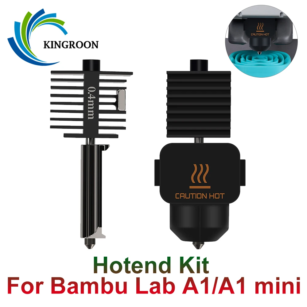 DGMI Hotend Kit Für Bambu Lab A1/A1 Mini – 0,2 Mm Düse Aus Gehärtetem Stahl, Mit Silikonsockel, Schnellwechsel – Für Präzise 3D-Drucke
