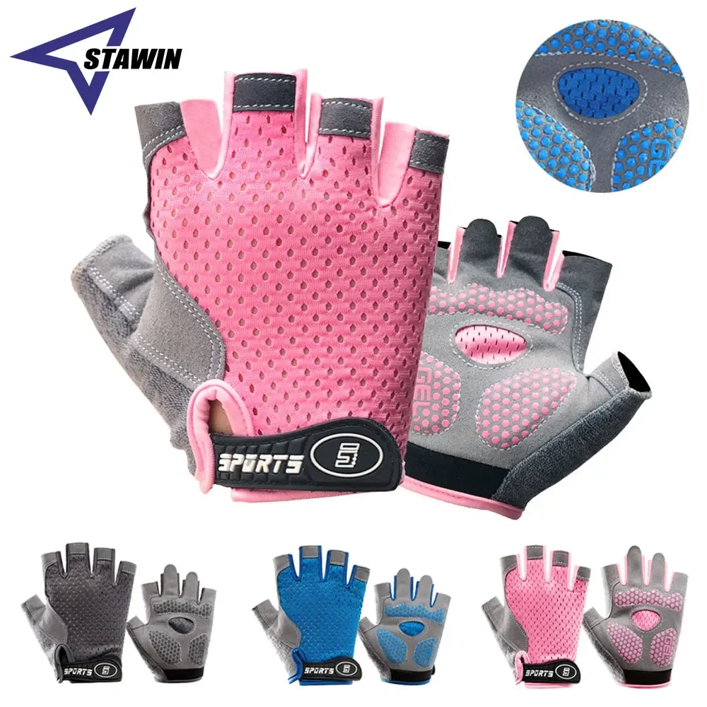 Kids Cycling Gloves Half Finger Bike Gloves Non-Slip Biking MTB Bicycle for Workout Boys & Girls