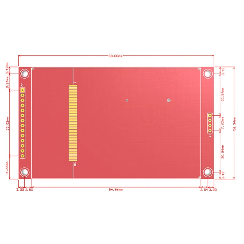 1 Piece 3.5 Inch TFT LCD Display Screen SPI Serial LCD Module Driver IC ILI9488 Support Capacitive Touch