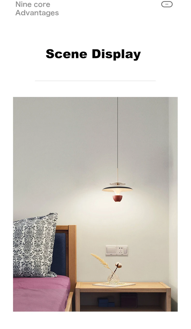 Description Picture 6 of itemModern Personality LED Hanging Lamp Flying Saucer Home Decor Denmark Designer Dining Table Bar Living Room UFO Pendant Lights