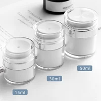 Cream Jar Vacuum Bottle Airless Pump Jar Travel Containers For Lotion Leak Proof Empty Refillable Cosmetic Acrylic Jar Container 2