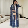 Abaya Luxury Pleated Gown Miyake Style Geometric Origami Pleated Elegant Evening Gown Opaque Chiffon Plus Size 55 Inches