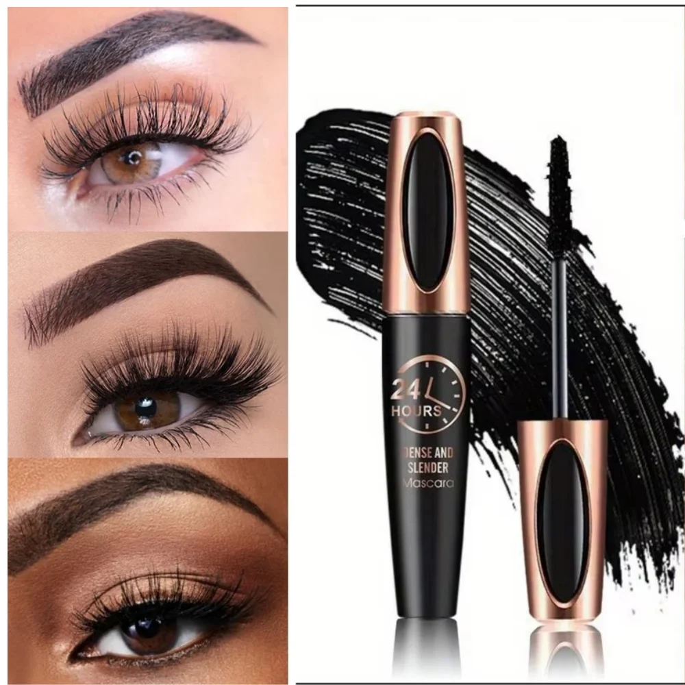 8D Mascara Thick Long Curling Waterproof Sweatproof 24h Lasting Effect Non-Smudge