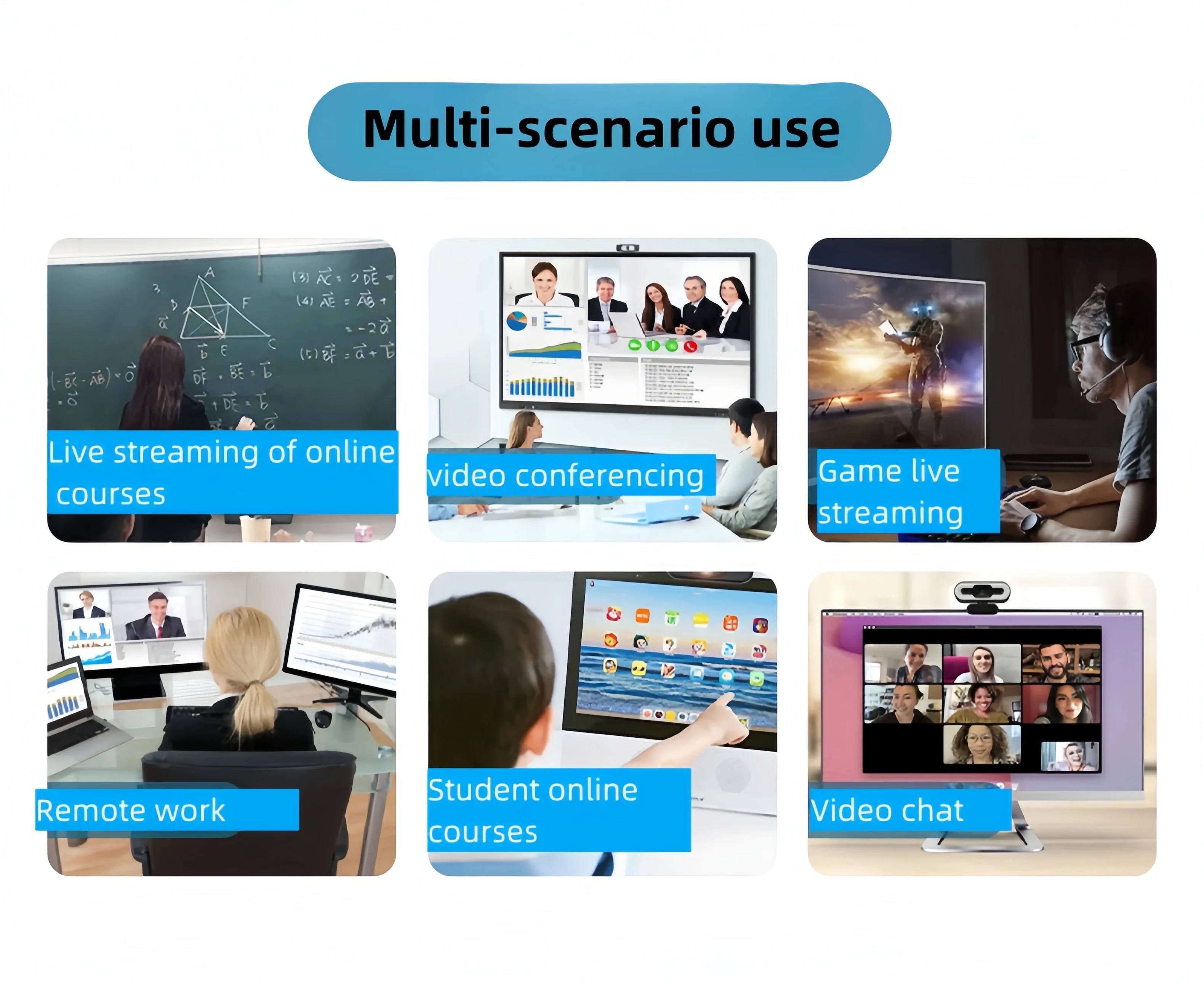 4k HD camera usb Camera Mini HD camera Laptop Universal dual microphone autofocus Video conferencing Video chat Live learning