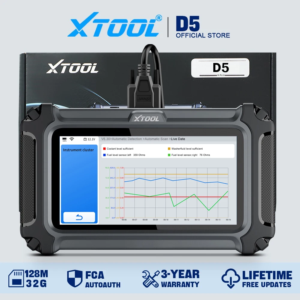 XTOOL-D5-Car-Diagnostic-Tools-Gearbox-ABS-EPB-Airbag-Engine-5-System ...