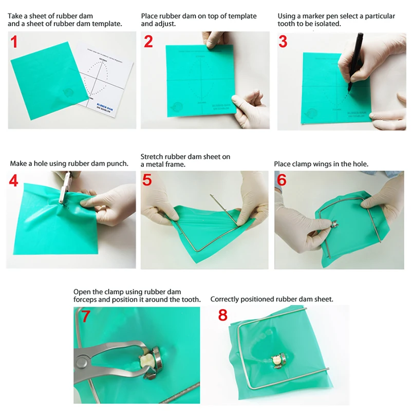 Diga Di Gomma Dentale Lattice Naturale 0,18/0,22mm 6 - Foto 7