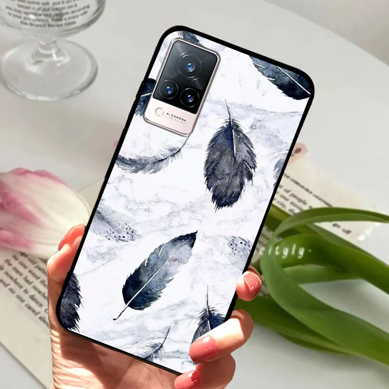 Soft Silicone Phone TPU Coque Cover for Vivo V21 Series - Protective s Shell