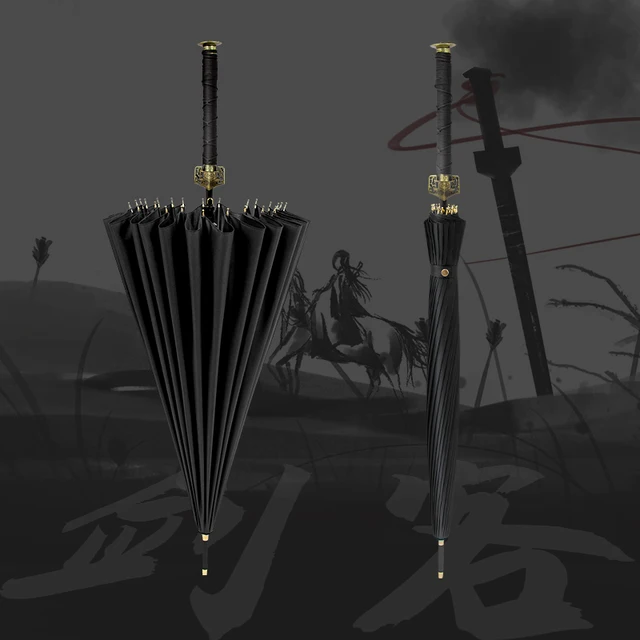 Napos Esernyő Ősi Kínai Kard Szép Ember Hosszú Fogantyú Nagy Szamuráj Stílus Anime - Image 3