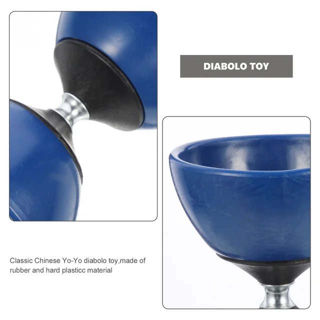 Yoyo with Stick Unresponsive Juggling Rayan Kids Shutter Chinese Yo-Yo Diabolo Large 2