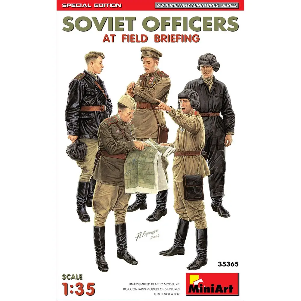 

MiniArt 35365 1/35 Soviet Officers At Field Briefing. Special Edition - Scale Model Kit