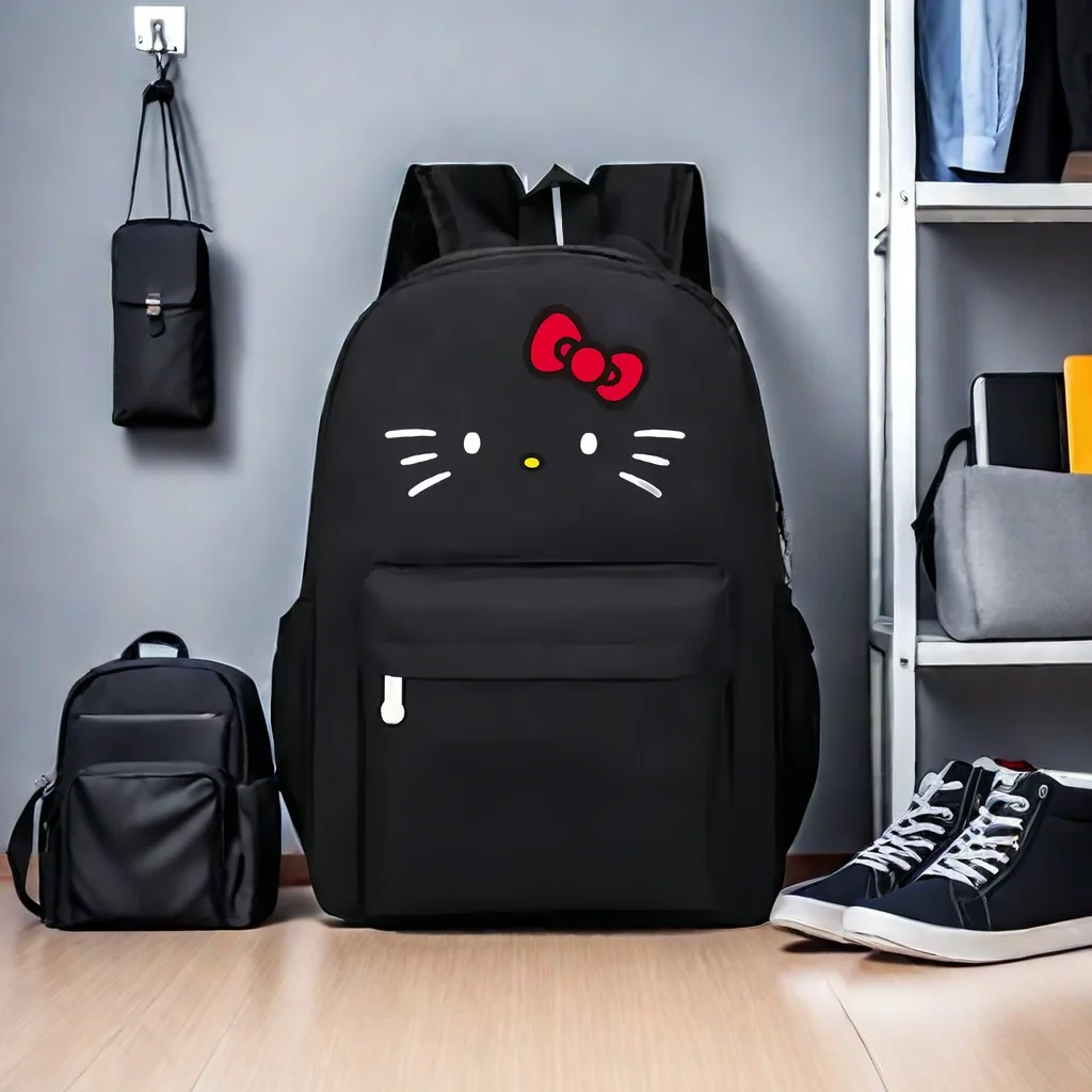 Women Backpack Hello Kitty Printing Travel Bag Large Capacity 12.6inch*18.11inch Laptop Backpack Oxford Cloth Material 20-35L womens backpack,laptop backpack