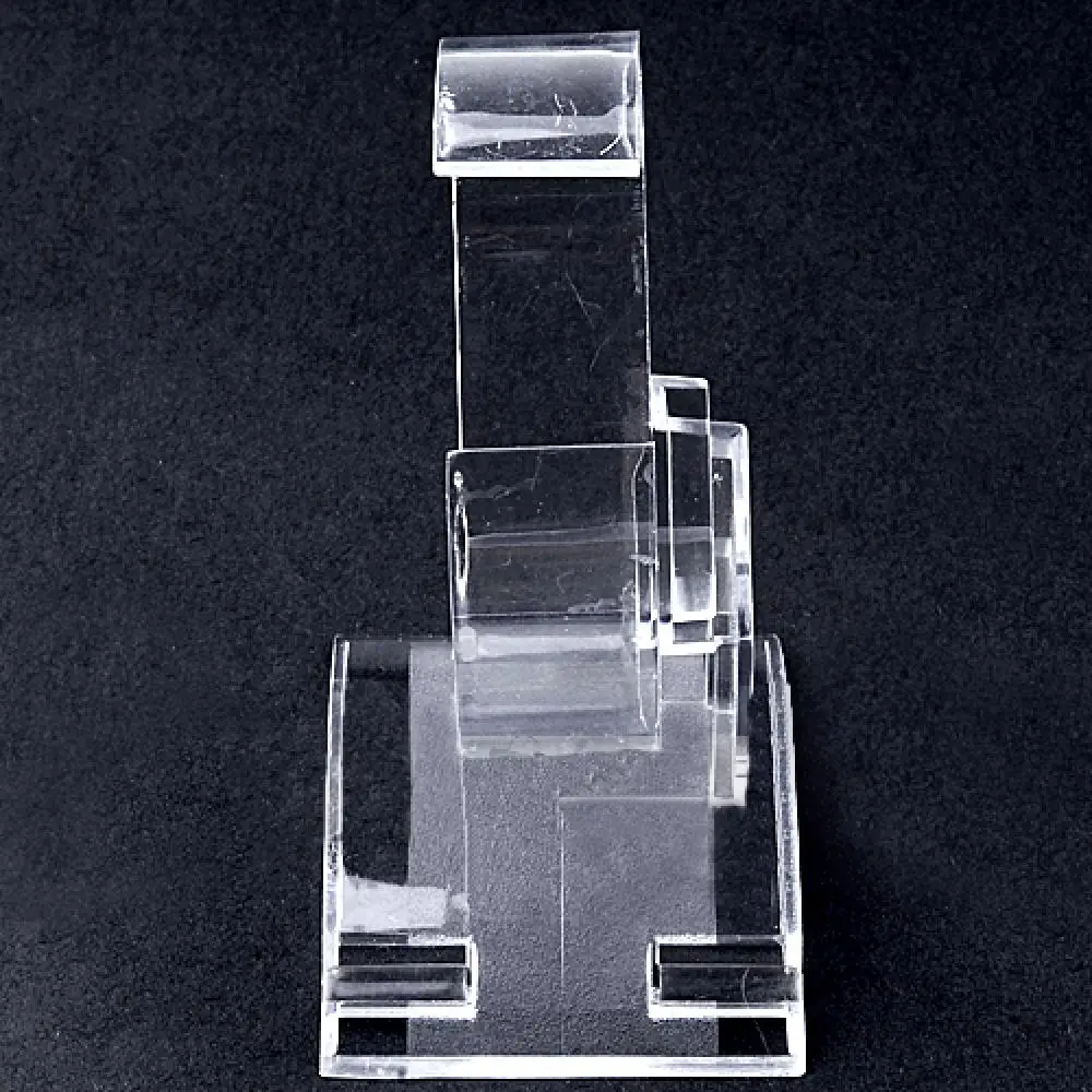 Clear Plastic Watch Box Jewelry Bangle Cuff Bracelet Watch Display Stand Holder Rack Case Watches Accessories watch storage box watch display stand