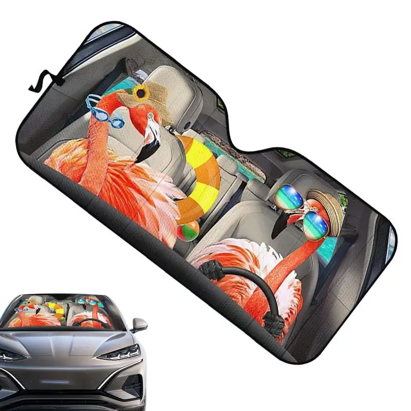 

Солнцезащитный козырек для автомобильного лобового стекла, складной солнцезащитный козырек с милым забавным рисунком для автомобильного лобового стекла, теплоизоляция, охлаждение переднего лобового стекла