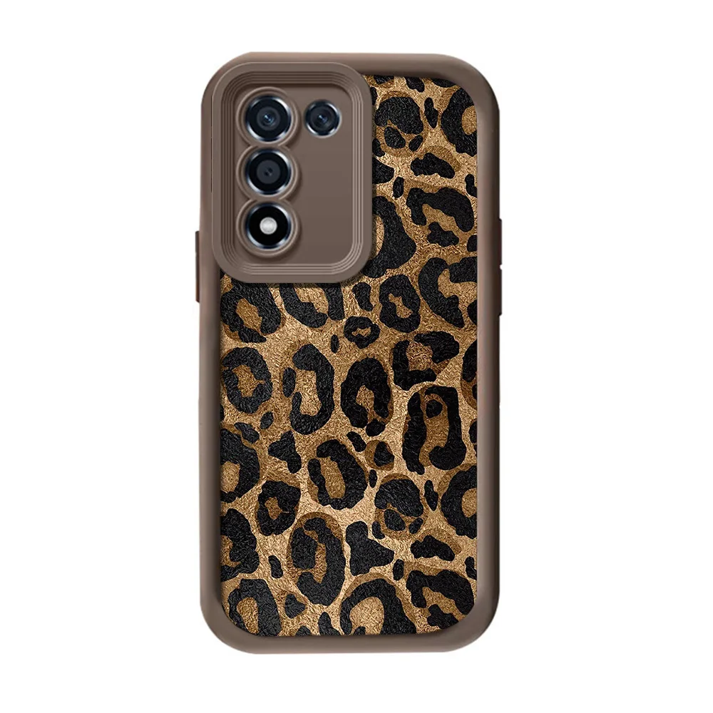 Leopard Red Lips Wrist Strap Lanyard Phone Case Cover