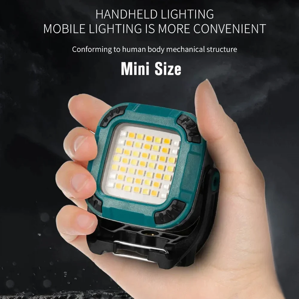 Super Bright Portable Camping Lantern Mini COB Working Light Rechargeable Torch Outdoor Camping Emergency Work Lamp With Hook