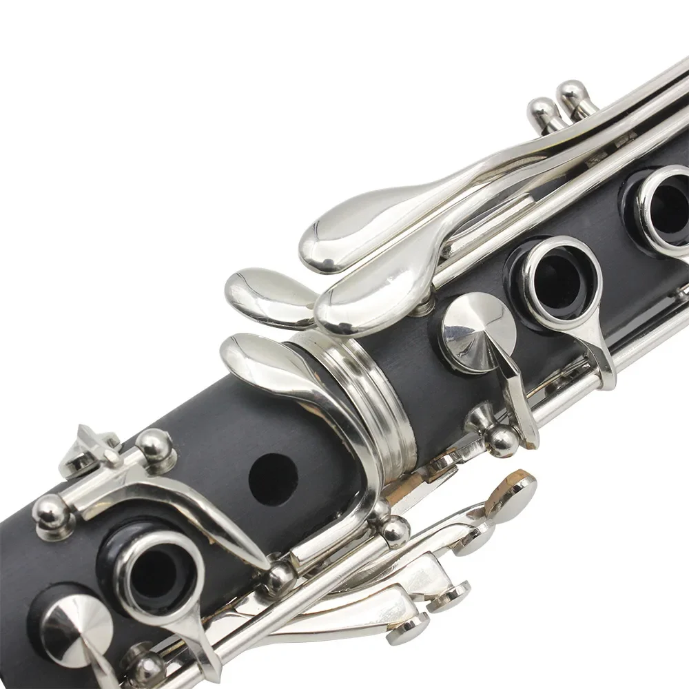 SLADE Clarinet Bb Clarinet 17 Keys 6 Rings Clarinetto Blackwinds Portable Bakelite With Parts Woodwind Instruments