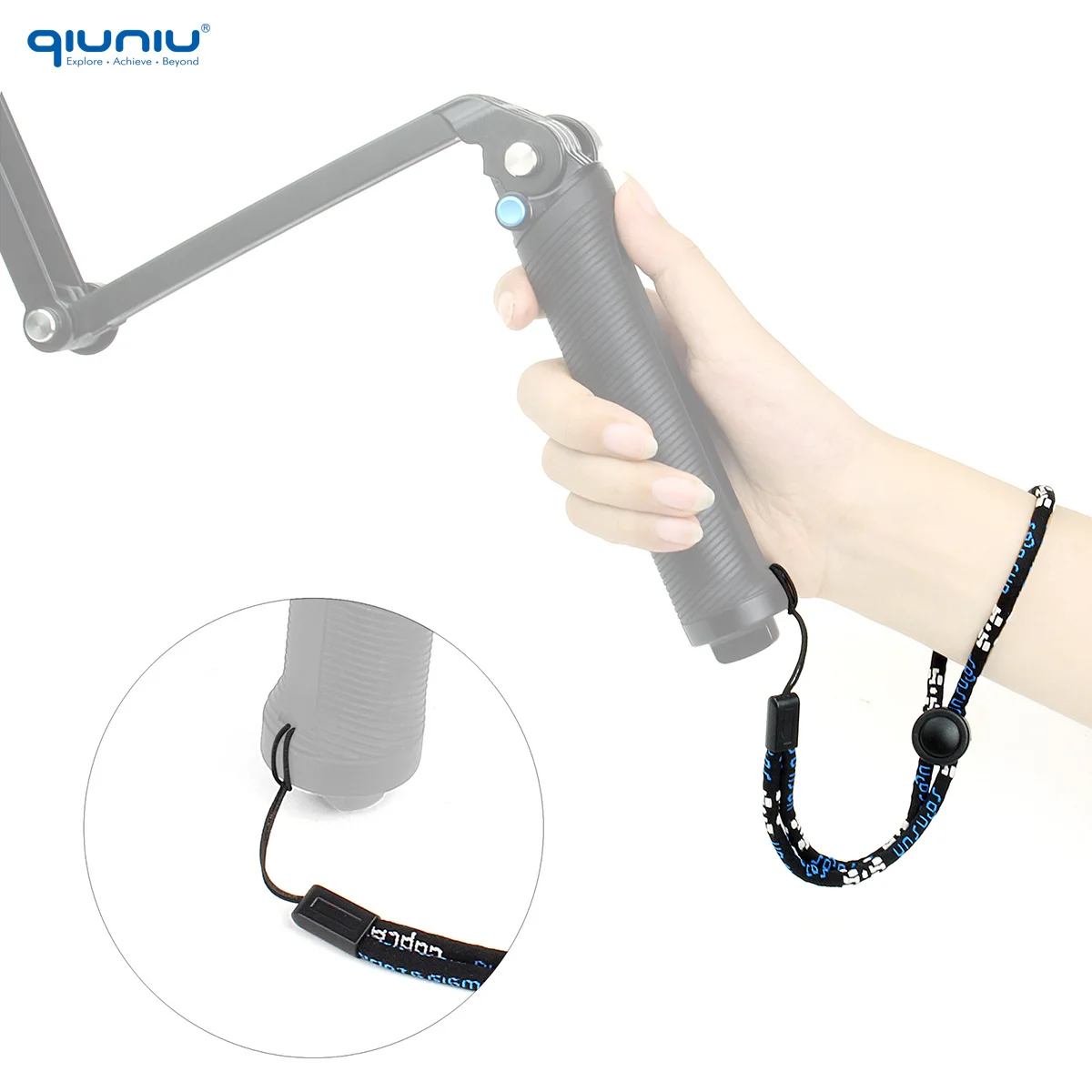 GoPro 영웅 DJI Akaso SjacmCamera 삼각대 모노 포드 액세서리에 대 한 2Pcs 조정 가능한 안전 손목 스트랩 문자열 손 매는 밧줄 로프 코드