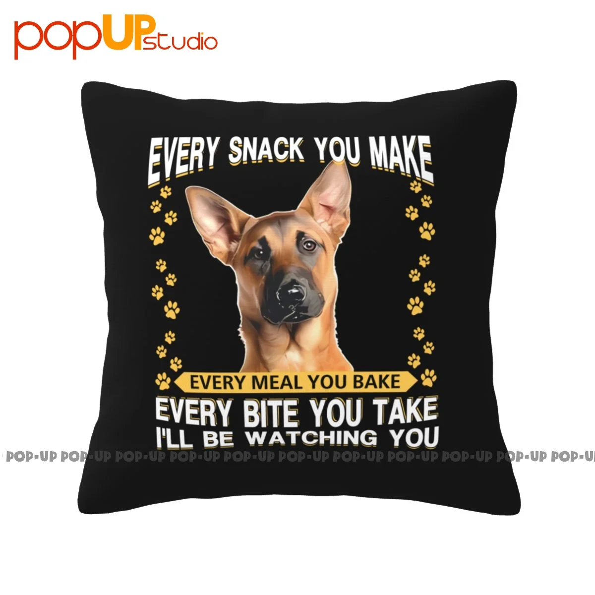 Autunno Malinois Dog Every Snack You Make Every Bite You Take Ill Be Watching You Federa Copricuscino Personalizzato