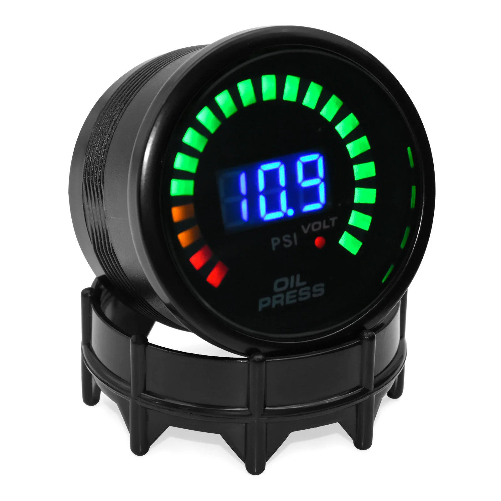 HD 52MM 디지털 20 LED 부스트 바 PSI 진공 워터 오일 온도 오일 프레스 전압계 AFR EXT EGT Temp 가솔린 엔진 용 RPM 게이지