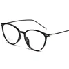 Square Finished Myopia Glasses Round Women Men Metal Thin Legs Short Sight Spectacles Prescription -0.5 -1.0 -1.5 -2.0 To -9.0 4