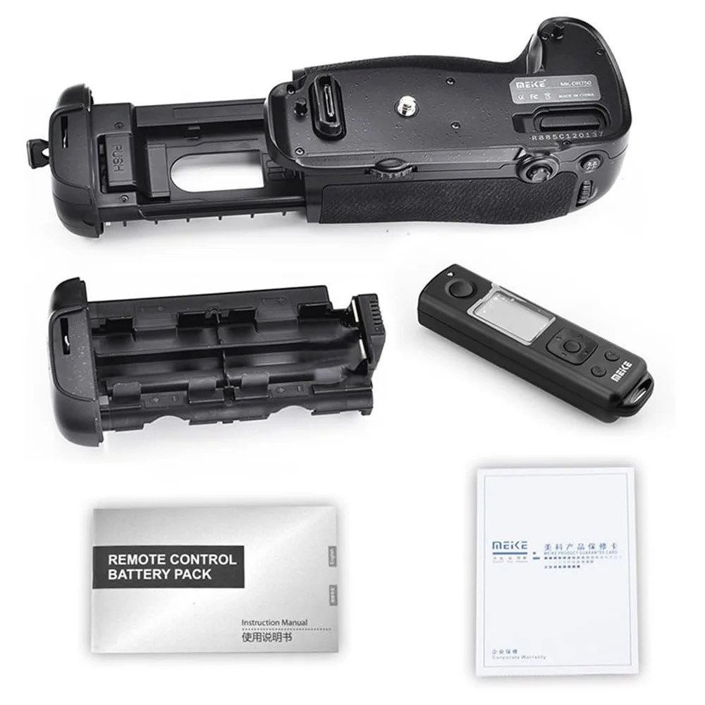 MEIKE Pro Grip for D750 Wireless Remote MB-D16 Replacement Dual-Battery Vertica