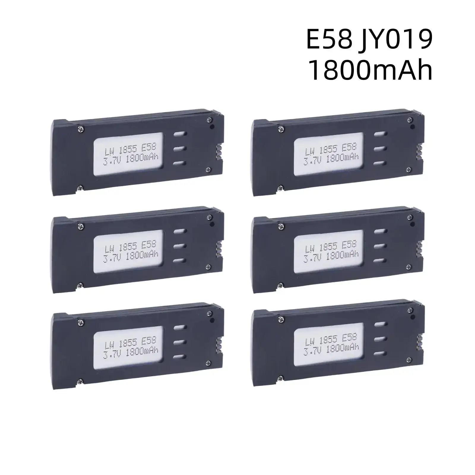 Lot de 5 hélices E58 1800mAh pour drone, accessoires de rechange