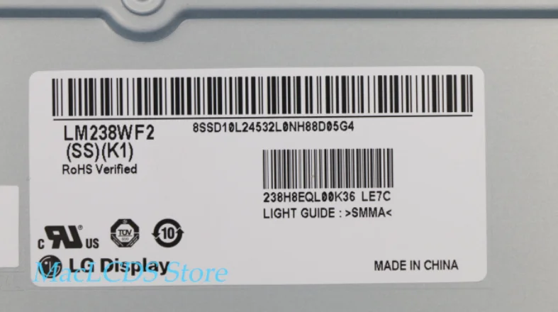 Tela Lcd Original para Lenovo 238 Polegadas Mv238fhm N20 Lm238wf2 Ssm2 Ssr2 Lm238wf2 Ssp2 Ssk1 k2 M238hca L3b 52024ast hp 24-f0042nf