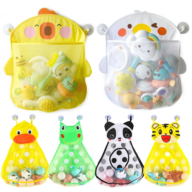 Baby Bath Toys Cute Duck Mesh Net Toy Storage Bag Strong With