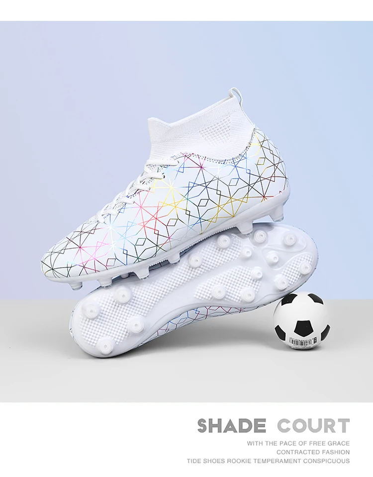 Neu Männer Professionelle Fußball Schuhe FG Training Fußball Stiefel Turnschuhe Lange Spikes Außen Bequeme_voghion.com