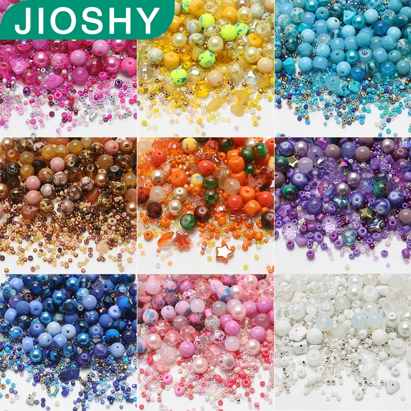 

8mm Round Beads Rice Beads Mixed Colors Mixed Colors Contrasting Colors Gradient Colors Diy Accessories Bracelet Accessories