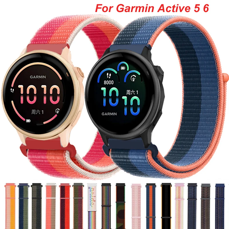 Sport Nylon Loop Band, Breathable and Adjustable, 20mm/22mm