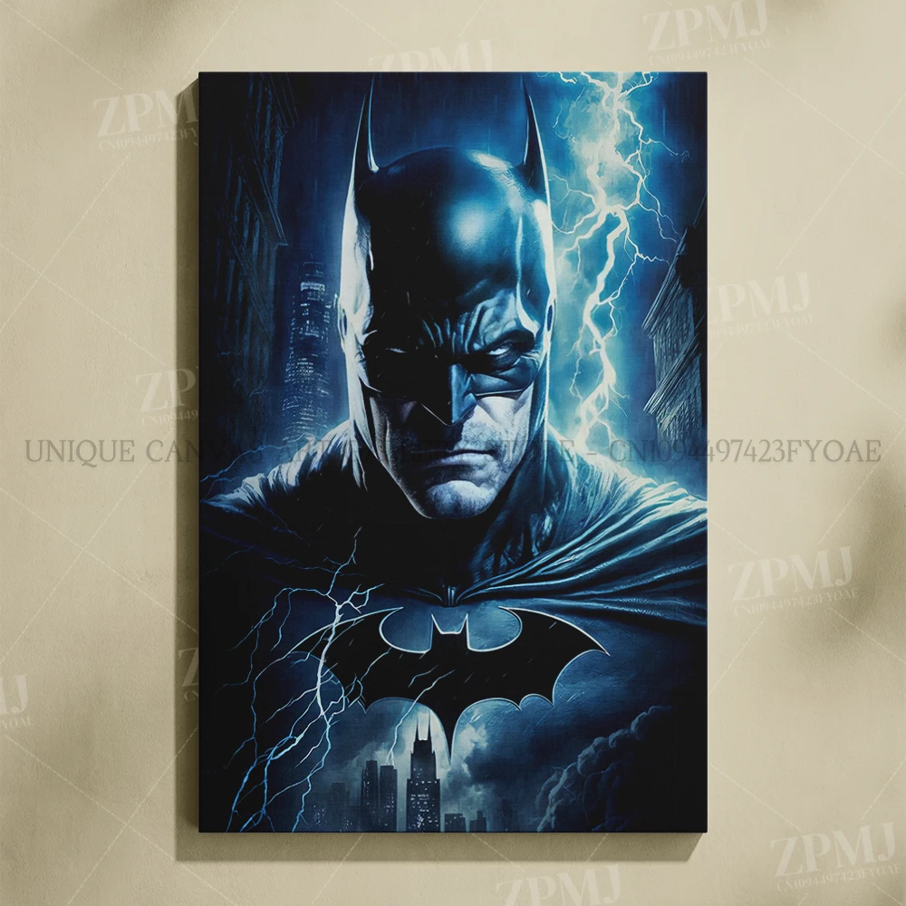 Justice League Superhero Batman Wall Art - Canvas Home Decor Poster Prints