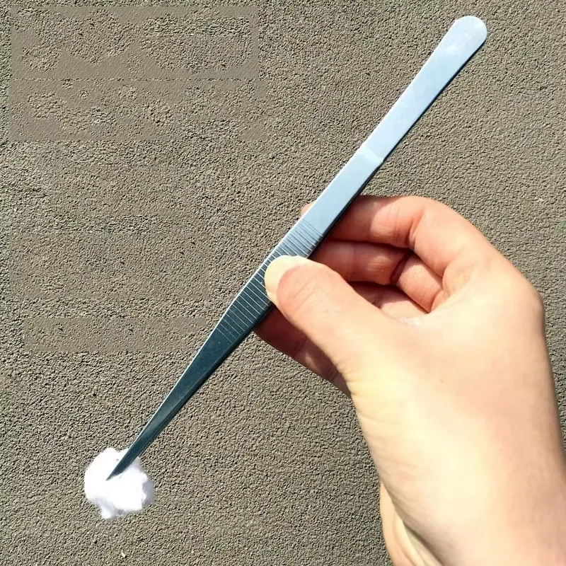 12인치(30cm) 정밀 스테인리스 스틸 핀셋 전문 눈썹 정리 핀셋 여성 남성용 얼굴 털 제거 도구 뷰티 살롱용